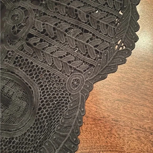 Soft Surroundings Black Lace Blouse - Picture 3 of 4